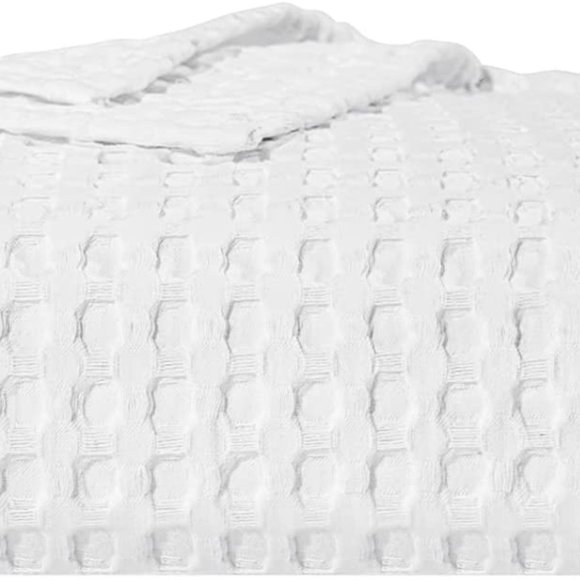 Bedding Luxury Cotton Waffle Weave Blanket King White Poshmark